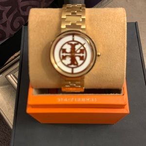 Tory Burch Gold Tone Reva 36mm Watch